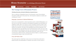 Desktop Screenshot of blouseroumaine.com